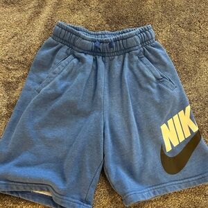 Nike Kids Blue and white Logo Shorts